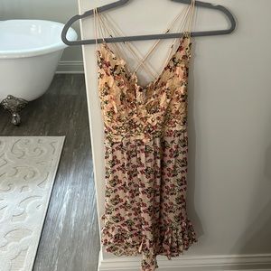 Free people adella slip dress size M